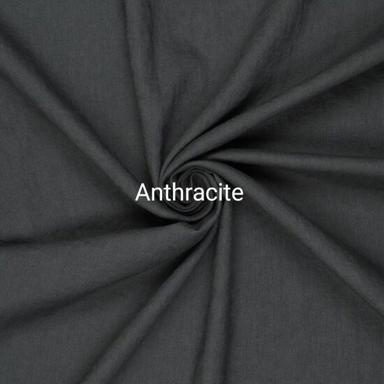 Mazgātais plānais lins – antracīta pelēks / Anthracite