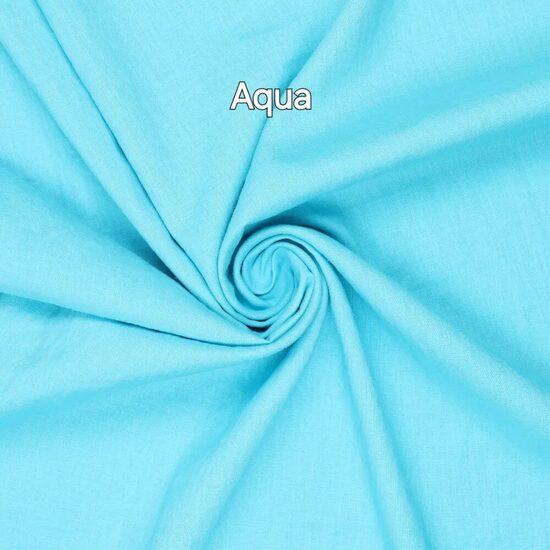 Mazgātais plānais lins – akvamarīns / Aqua
