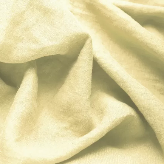 Mazgātais plānais lins – gaiši dzeltens / Light Yellow