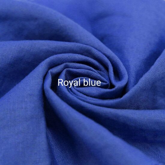 Mazgātais plānais lins – karaliski zils / Royal Blue