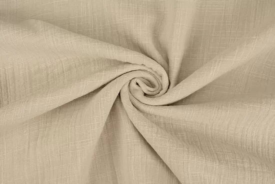 Muslīns ar lina struktūru – bēšs / Linen Structure Beige