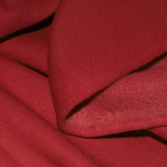 Siltinātā trikotāža tumši sarkanā krāsā / Dark Red