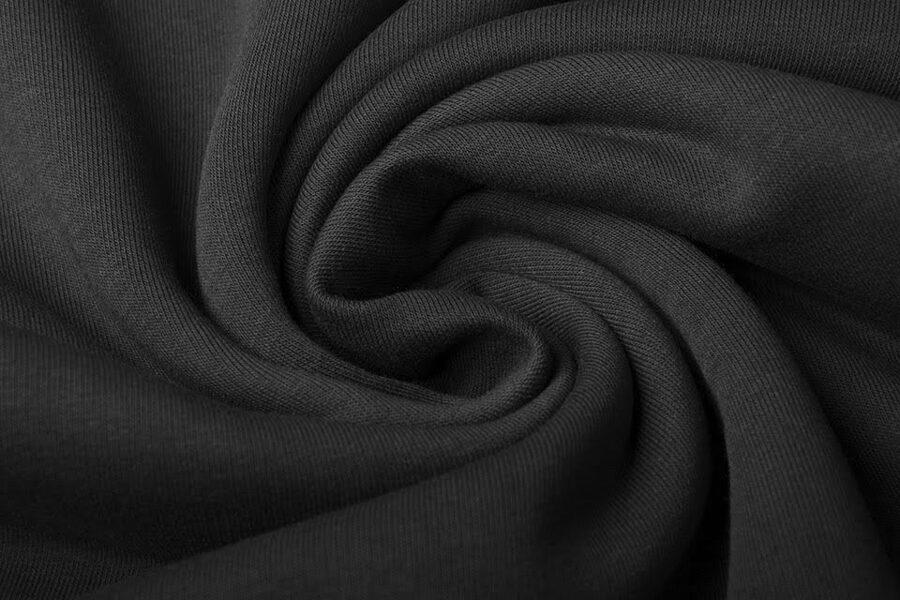 Siltinātā trikotāža melna 280 gr/m²
