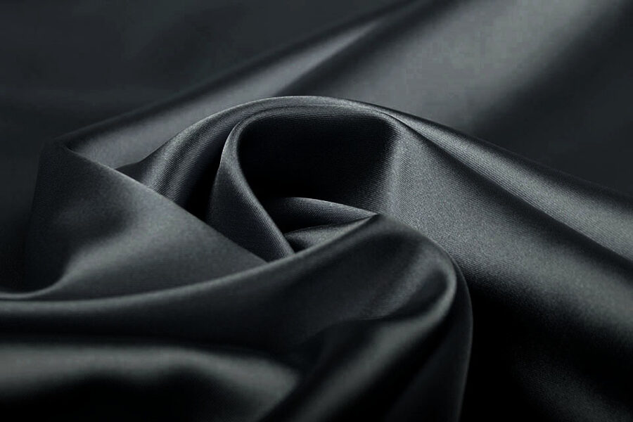 Mākslīgais zīds ar elastānu  Anthracite 