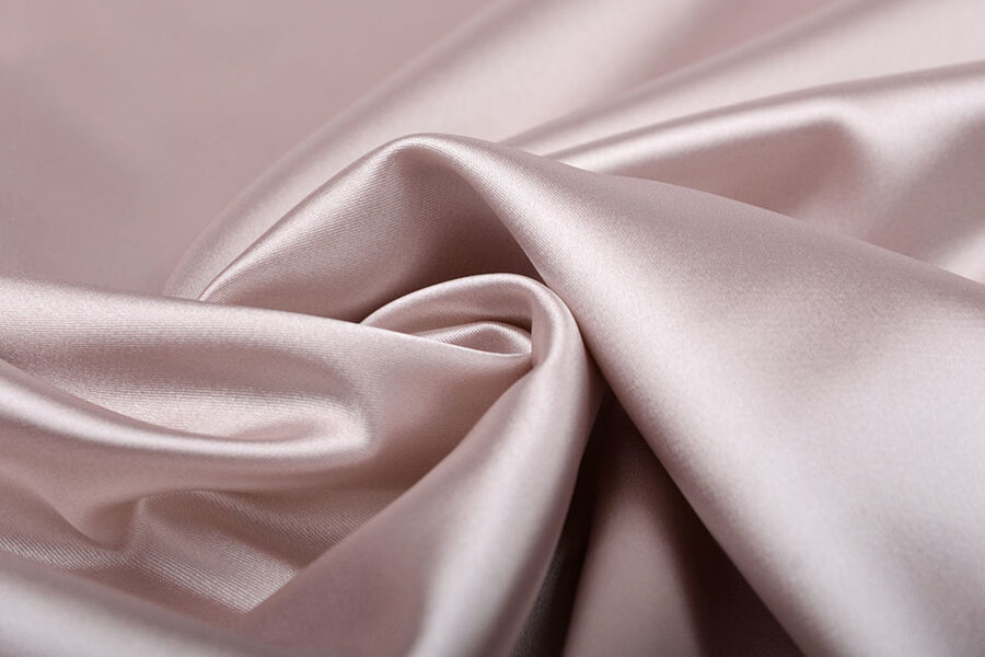 Mākslīgais zīds ar elastānu  Pūderis rozā/Powder pink 