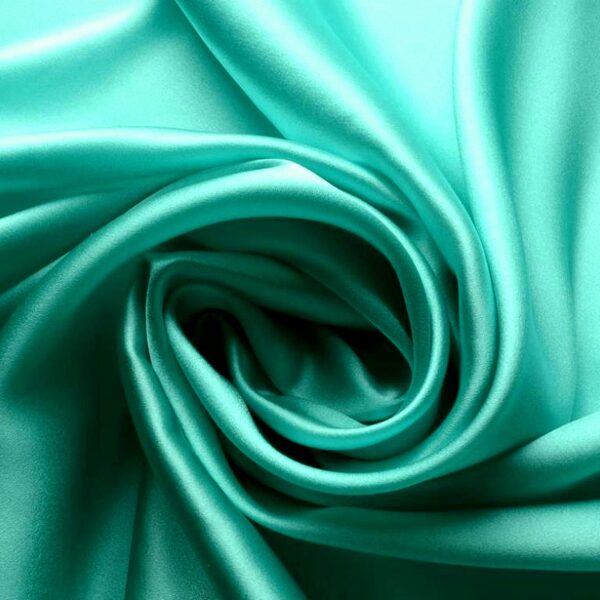 Mākslīgais zīds ar elastānu  Jūras zaļš/Sea green 
