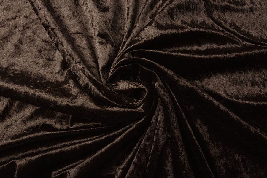Burzītais samts Brūns/Dark brown